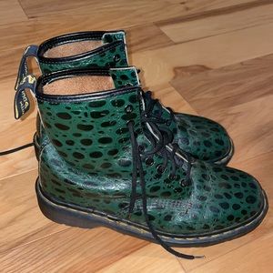 Doc marten green alligator boot